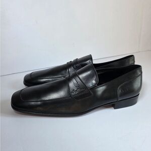 Louis Vuitton Men’s Black Leather Loafers